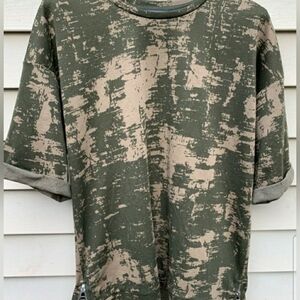 Brand New Zara Man Digital Camo Zippered Short Sleeve Shirt Retails $49.99
